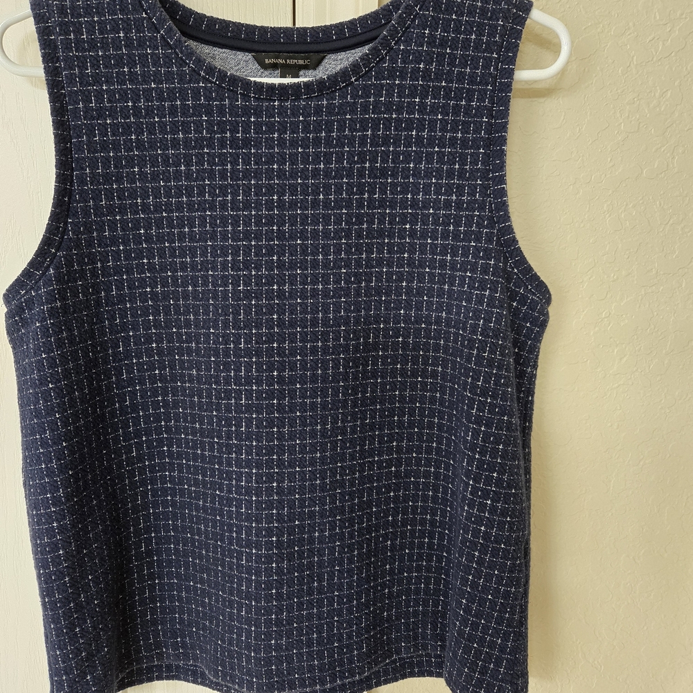 Banana Republic Navy Sleeveless Top